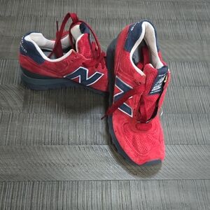 New Balance Red and Navy Sneakers